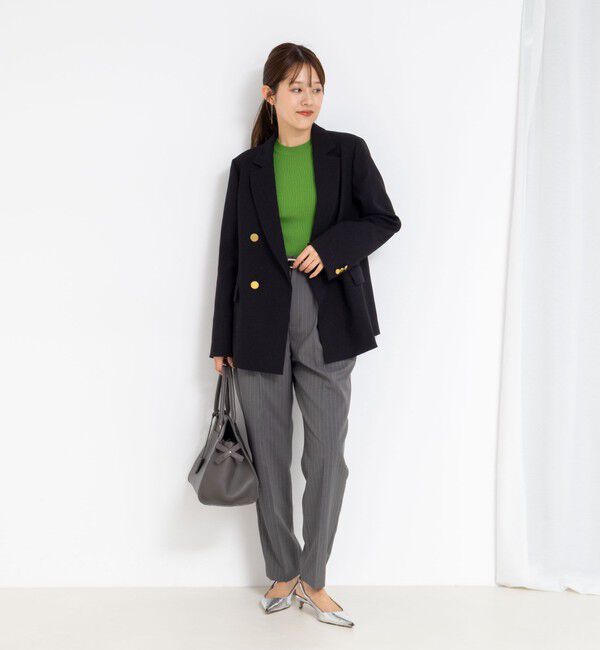 NOLLEY'S「《セットアップ対応》ウォッシャブルタックテーパードパンツ」|その他|