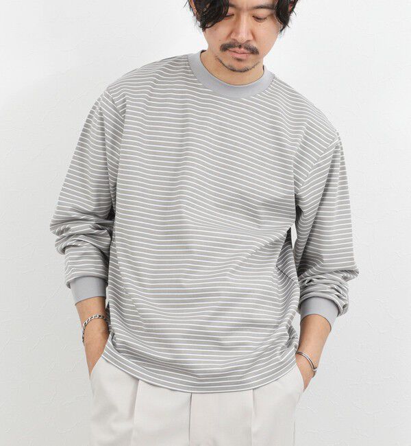 NOLLEY'S goodman「シルケットボーダーロンＴ 26SS」|Tシャツ・カットソー|