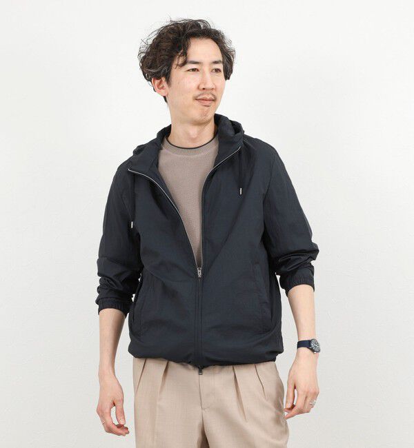 NOLLEY'S goodman「【HERNO】MICRO RIPSTOP NYLON HOODIE」|ブルゾン・スタジャン|