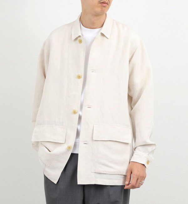 NOLLEY'S goodman「Li/R リネンレーヨン シャツブルゾン 26SS」|ブルゾン・スタジャン|