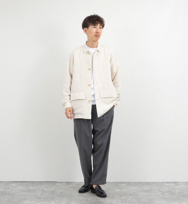 NOLLEY'S goodman「Li/R リネンレーヨン シャツブルゾン 26SS」|ブルゾン・スタジャン|