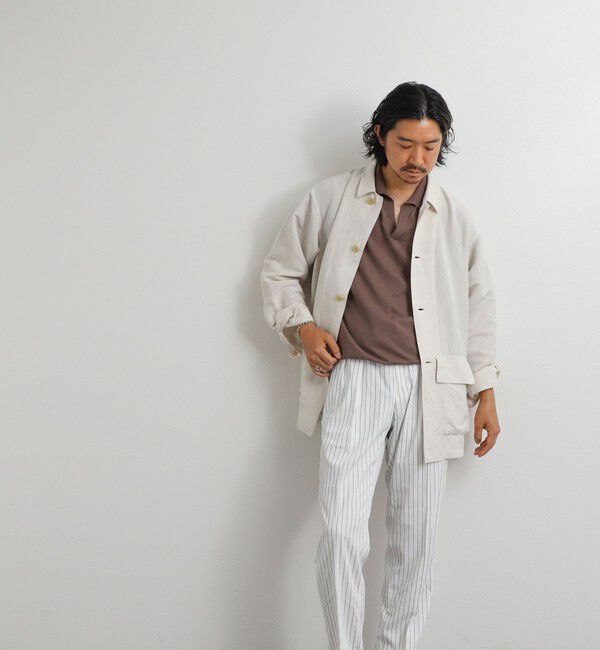 NOLLEY'S goodman「Li/R リネンレーヨン シャツブルゾン 26SS」|ブルゾン・スタジャン|