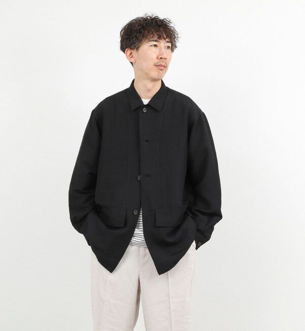 NOLLEY'S goodman「Li/R リネンレーヨン シャツブルゾン 26SS」|ブルゾン・スタジャン|