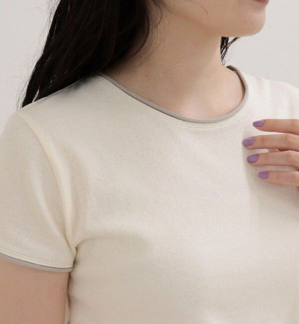 fredy emue「リンガー配色Tシャツ」|Tシャツ・カットソー|