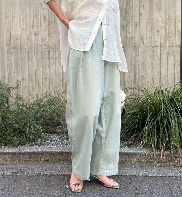 fredy emue「ライトオンスタックデニムパンツ」|デニム|