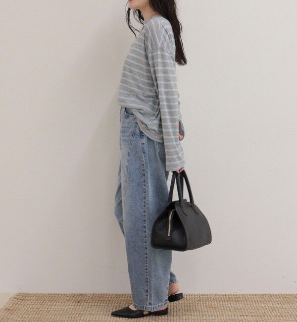fredy emue「ハートステッチシアーボーダーロンTシャツ」|Tシャツ・カットソー|