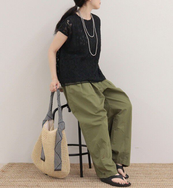 fredy emue「レースレイヤードフレンチプルオーバー」|Tシャツ・カットソー|