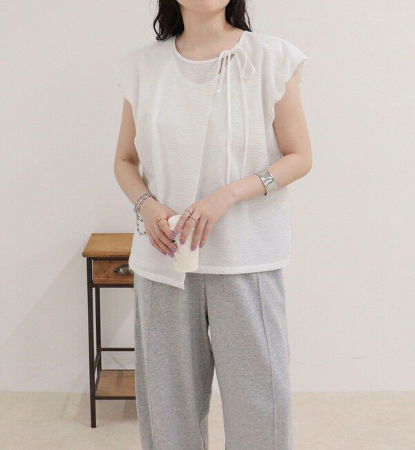 fredy emue「アシメデザインフレンチブラウス」|シャツ・ブラウス|