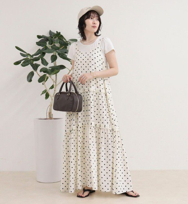 fredy emue「ドットノースリーブワンピース」|ワンピース|
