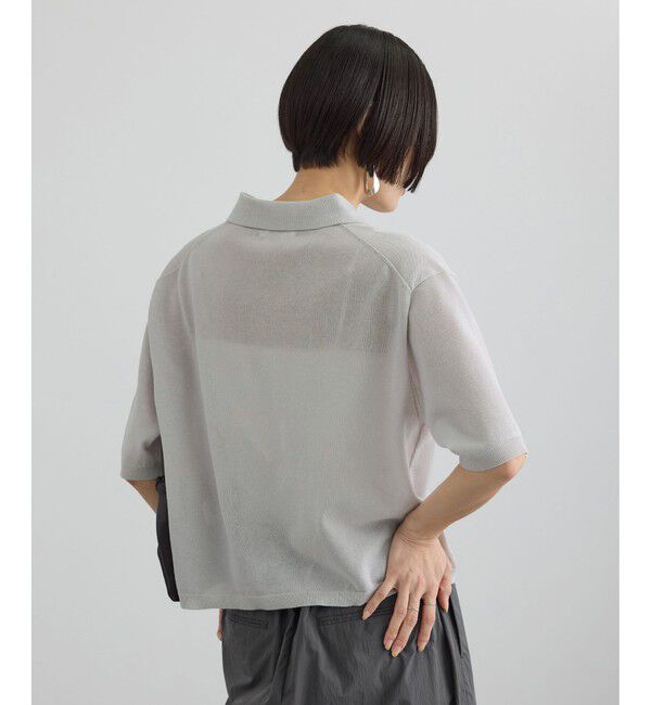 SALON adam et rope'「【WEB限定】ドライタッチポロニットカーディガン / 洗える」|カーディガン|