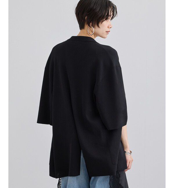 SALON adam et rope'「クールニットハーフスリーブジャケット」|テーラードジャケット|