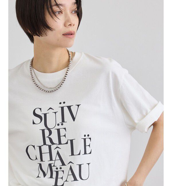 SALON adam et rope'「VoyageurロゴプリントT」|Tシャツ・カットソー|
