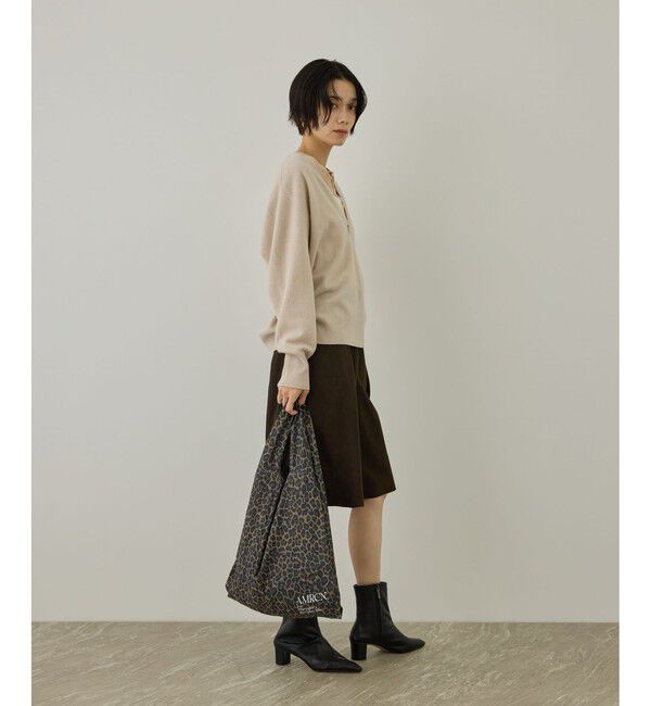 SALON adam et rope'「【Americana（アメリカーナ） for SALON】レオパードエコバッグ L」|エコバッグ|