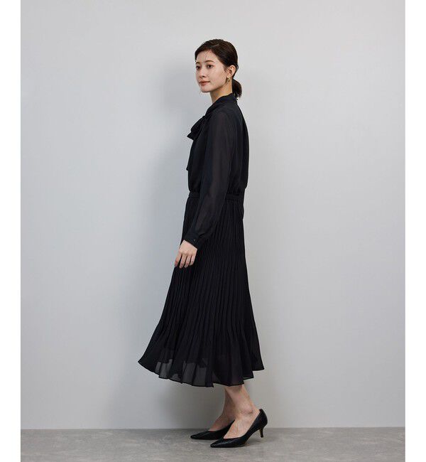 ROPE「ジョーゼットシフォンプリーツワンピース・25AW」|ワンピース|
