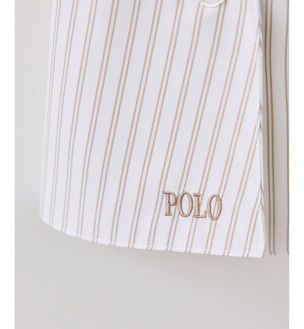 VIS「【POLO BCS】VIS別注ベルト付きウエストタックシャツブラウス」|シャツ・ブラウス|