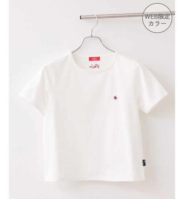 VIS「【POLO BCS】VIS別注刺繍コンパクトTシャツ/一部WEB限定カラー」|Tシャツ・カットソー|ホワイト系(11)