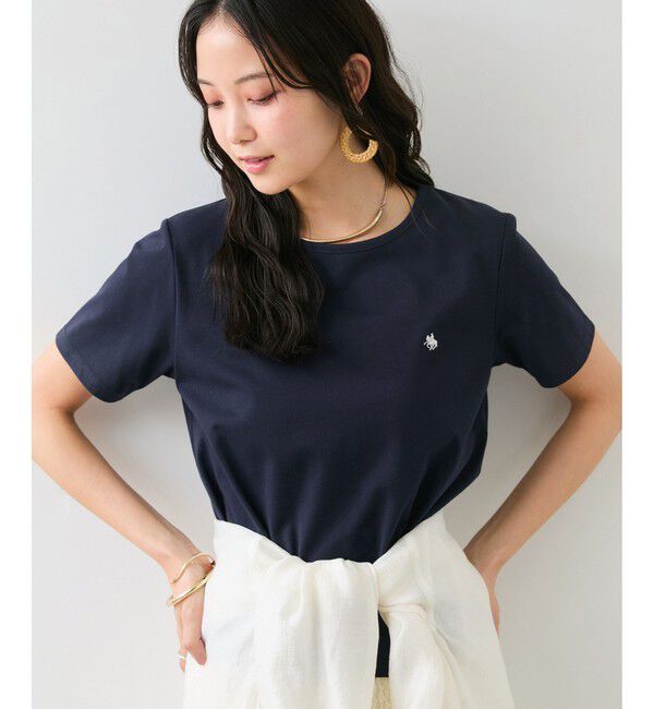 VIS「【POLO BCS】VIS別注刺繍コンパクトTシャツ/一部WEB限定カラー」|Tシャツ・カットソー|ネイビー(40)