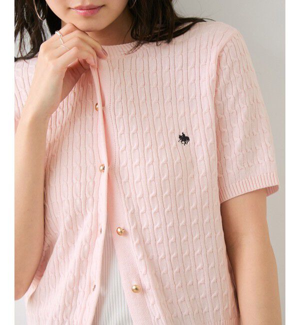 VIS「【POLO BCS】VIS別注クルーネックカーデ」|カーディガン|