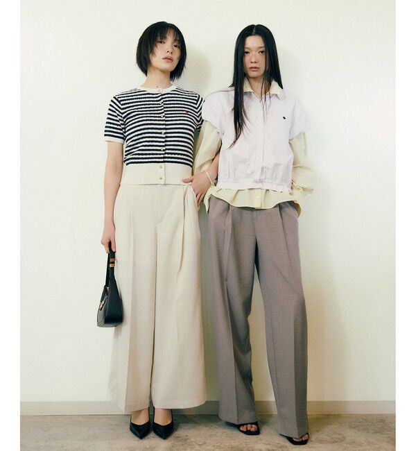 VIS「【POLO BCS】VIS別注クルーネックカーデ」|カーディガン|
