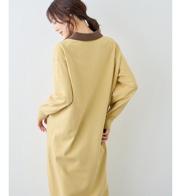 Rope&rsquo;Picnic「配色スキッパーニットワンピース」|ワンピース|