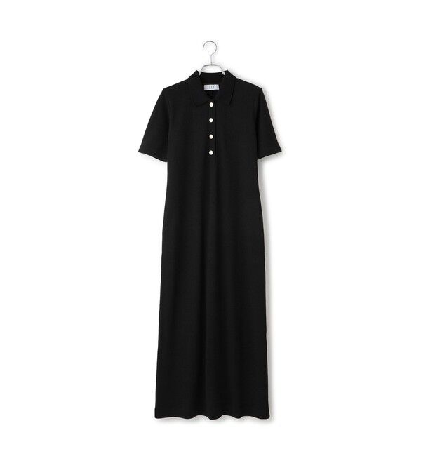 ADAM ET ROPE'「【WEB限定】ハーフスリーブポロシャツワンピース」|ワンピース|