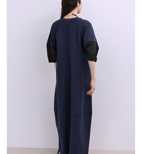 ADAM ET ROPE'「【WEB限定】ハーフZIPコクーンワンピース」|ワンピース|