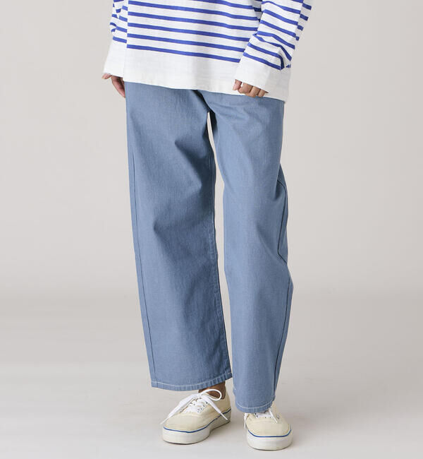 DANTON「DANTON | カラーデニム イージーパンツ WOMEN」|デニム|BLUE