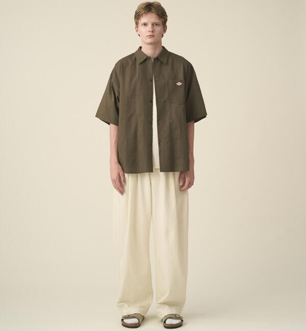 DANTON「DANTON | コットンローン 半袖ワークシャツ MEN」|シャツ・ブラウス|
