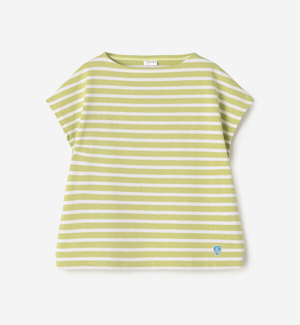 ORCIVAL「ORCIVAL | コットンロード ボートネック フレンチスリーブバスクシャツ WOMEN」|Tシャツ・カットソー|YELLOW系2