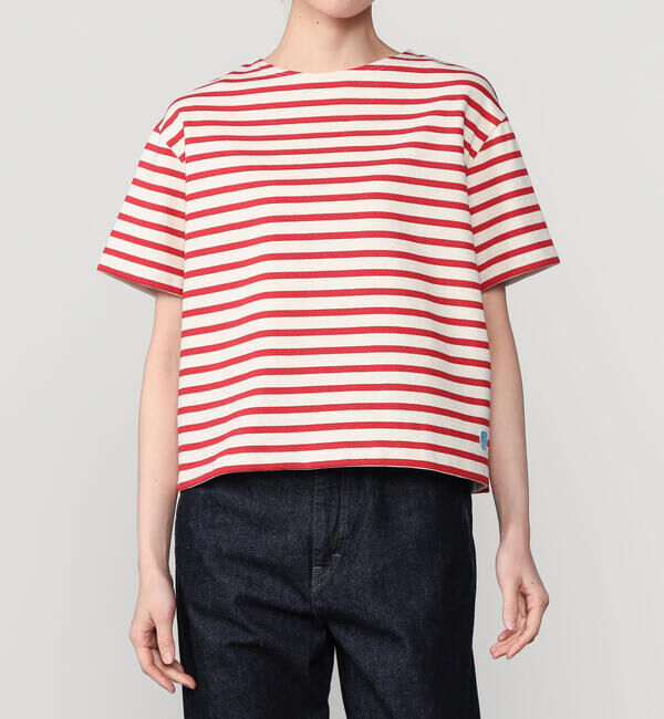ORCIVAL「ORCIVAL | コットンロード クルーネックTシャツ WOMEN」|Tシャツ・カットソー|RED系1
