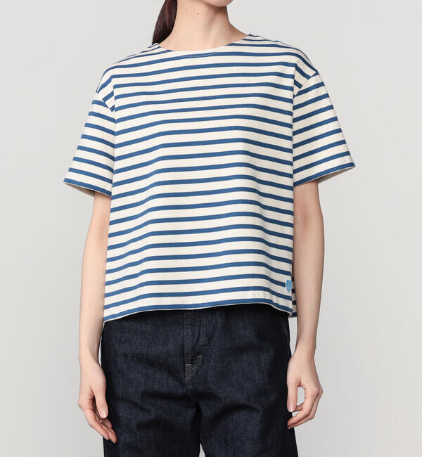 ORCIVAL「ORCIVAL | コットンロード クルーネックTシャツ WOMEN」|Tシャツ・カットソー|BLUE系1