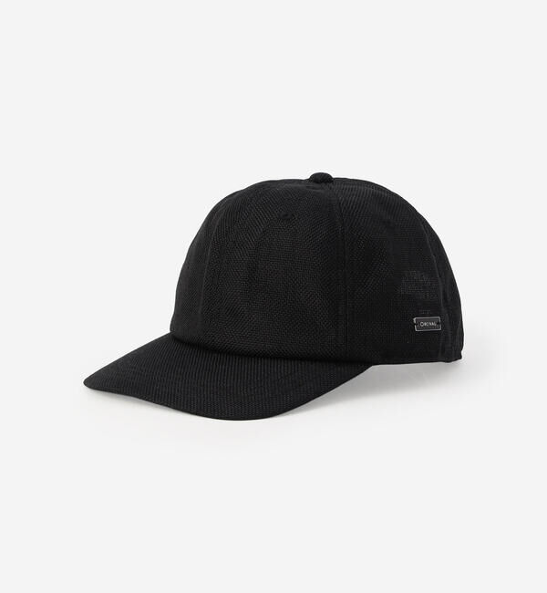 ORCIVAL「ORCIVAL | ラフィアライク 6Pキャップ UNISEX」|キャップ・キャスケット|BLACK