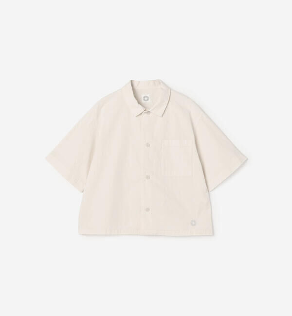 ORCIVAL「ORCIVAL | ガーメントダイ レギュラーカラー半袖シャツ WOMEN」|シャツ・ブラウス|OFFWHITE