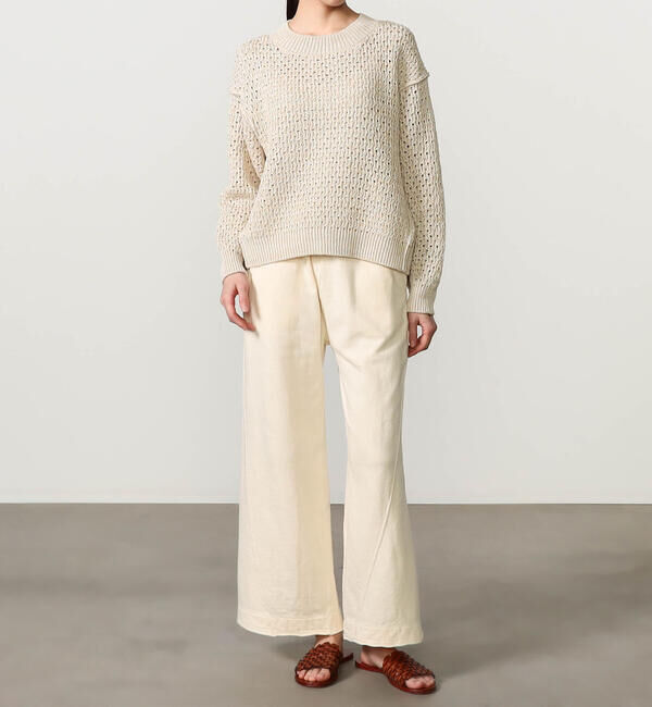 UNFIL「UNFIL | コットンテリー ワイドスウェットパンツ WOMEN」|その他|OFFWHITE