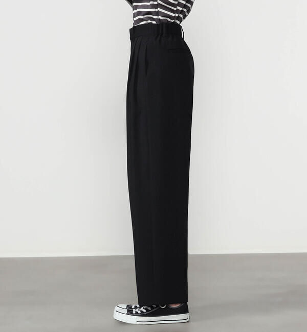 Morris & Sons「MORRIS & SONS | 3タック ワイドパンツ WOMEN」|チノ|