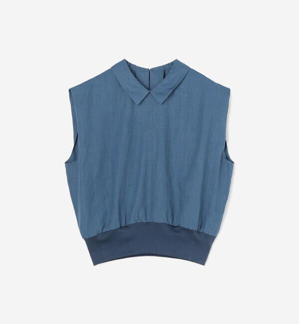  「HAVERSACK | リネンポプリン フレンチスリーブシャツ WOMEN」|シャツ・ブラウス|INDIGO