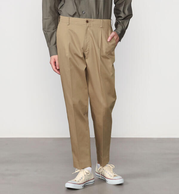 Morris & Sons「MORRIS & SONS | 1タック テーパードストレッチパンツ MEN」|チノ|
