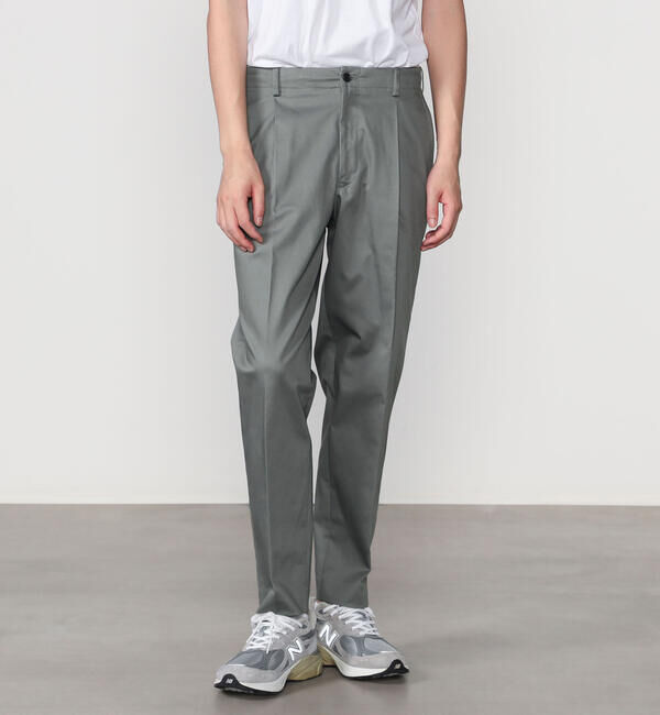 Morris & Sons「MORRIS & SONS | 1タック テーパードストレッチパンツ MEN」|チノ|
