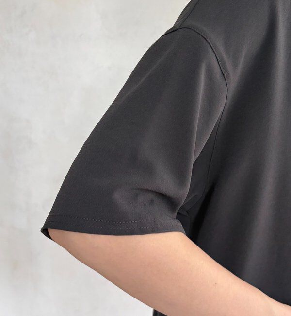  「PLEIN D'ESPOIR ジョーゼット半袖ロゴTEE」|シャツ・ブラウス|