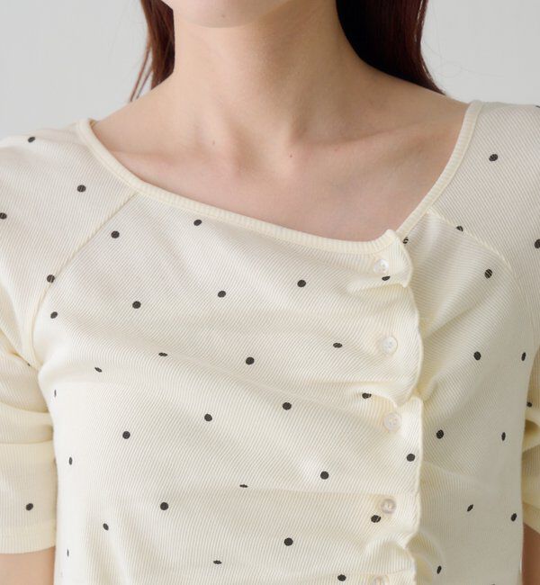  「ギャザーテレコ半袖カーディガン」|Tシャツ・カットソー|