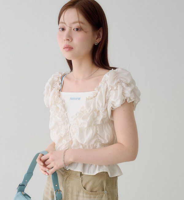  「カップ付きロゴキャミ」|キャミソール|