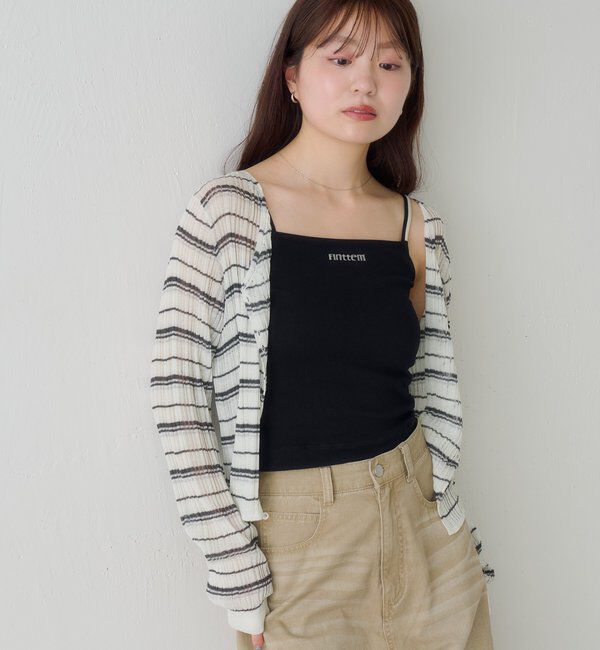  「カップ付きロゴキャミ」|キャミソール|