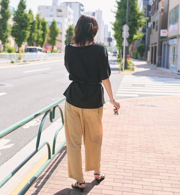  「【A・MONN】【吸水速乾/接触冷感】オープンネックTee」|Tシャツ・カットソー|