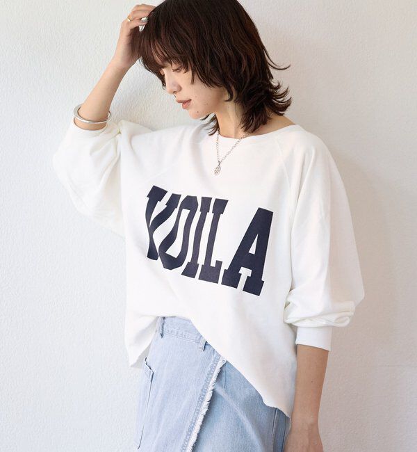 「【Yossshiiii企画】ワイドロゴカットオフスウェット」|Tシャツ・カットソー|