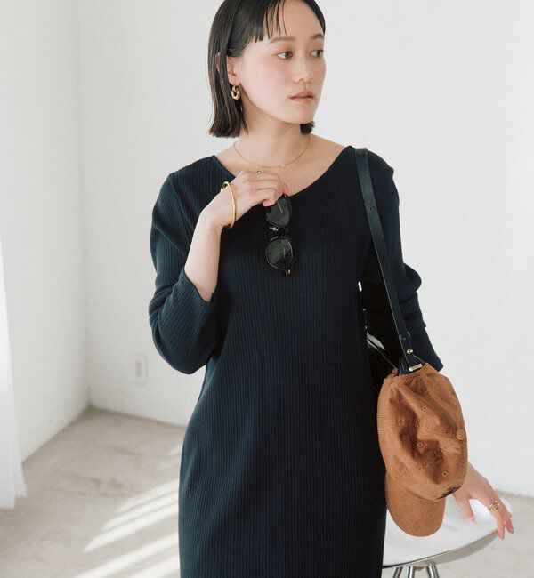  「【3サイズ展開】NEW2WAYロングリブワンピース」|ワンピース|