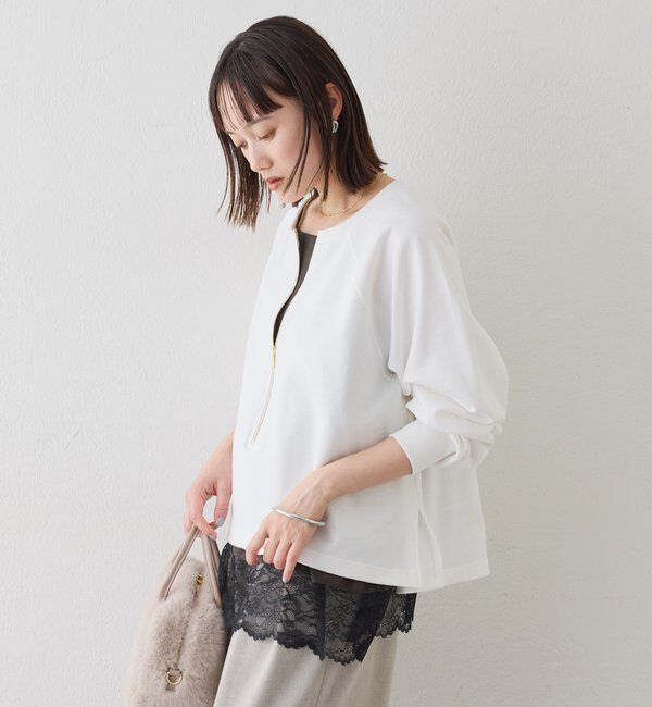  「【5色展開】ハーフZIPスウェット」|Tシャツ・カットソー|