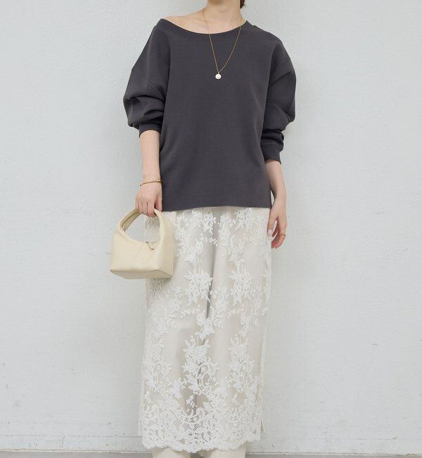  「＜Oggi 6月号掲載アイテム＞【大人のスウェット】ボートネックスウェット」|Tシャツ・カットソー|