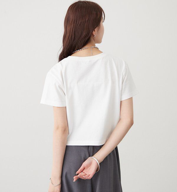  「【4色展開/短丈で使いやすい◎】カラーロゴチビTシャツ」|Tシャツ・カットソー|