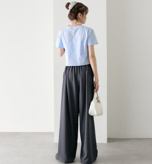  「【4色展開/短丈で使いやすい◎】カラーロゴチビTシャツ」|Tシャツ・カットソー|