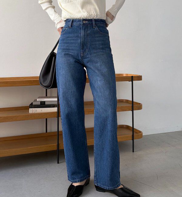  「13ozハイウエストストレートデニム」|デニム|